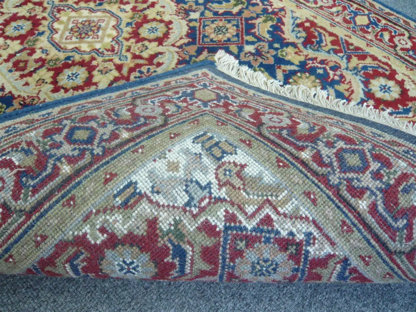 Indian Chakhari Blue/Red 1.53 x 0.94m