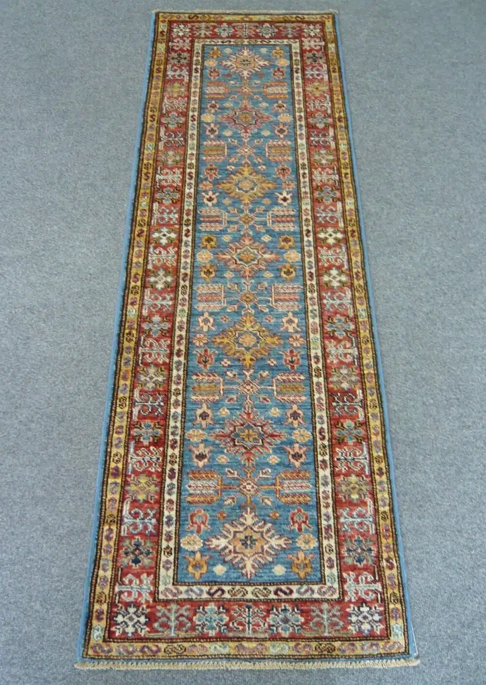 Fine Afghan Kazak Blue 1.79 x 0.58m