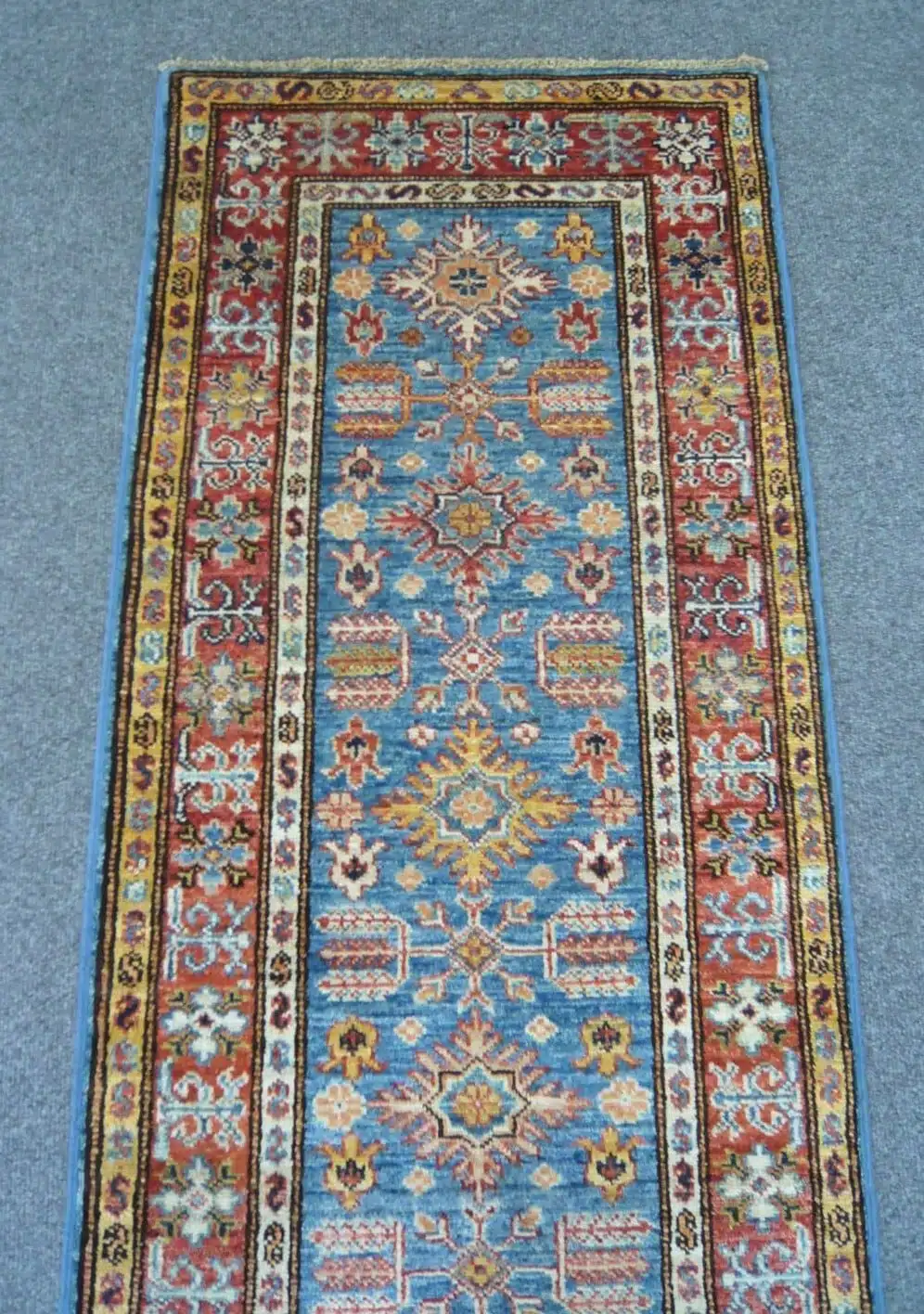 Fine Afghan Kazak Blue 1.79 x 0.58m