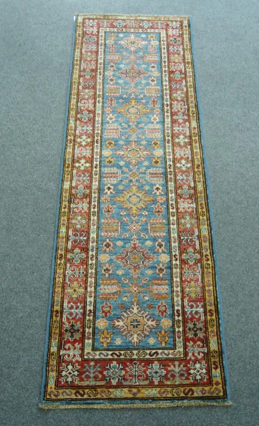 Fine Afghan Kazak Blue 1.79 x 0.58m