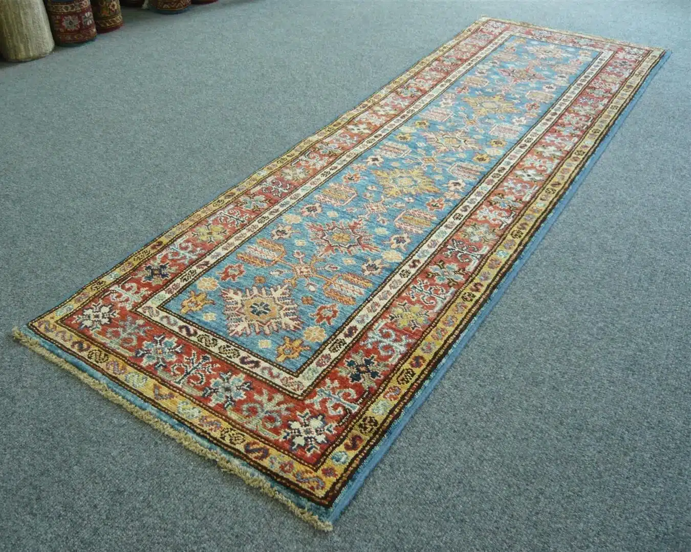 Fine Afghan Kazak Blue 1.79 x 0.58m