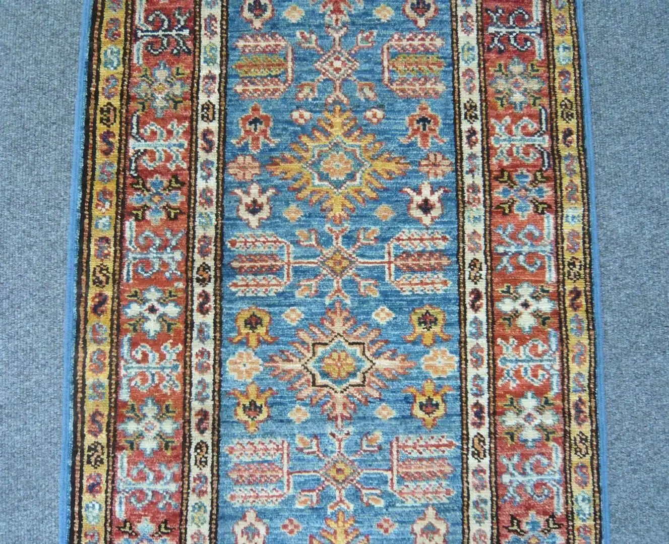 Fine Afghan Kazak Blue 1.79 x 0.58m