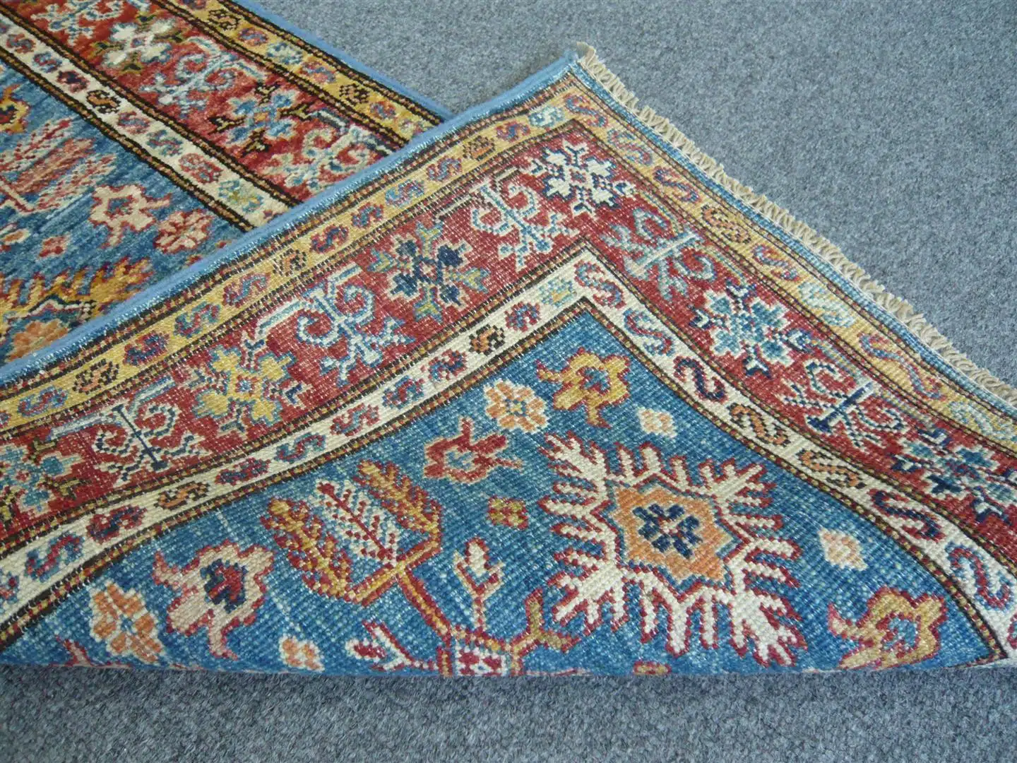 Fine Afghan Kazak Blue 1.79 x 0.58m