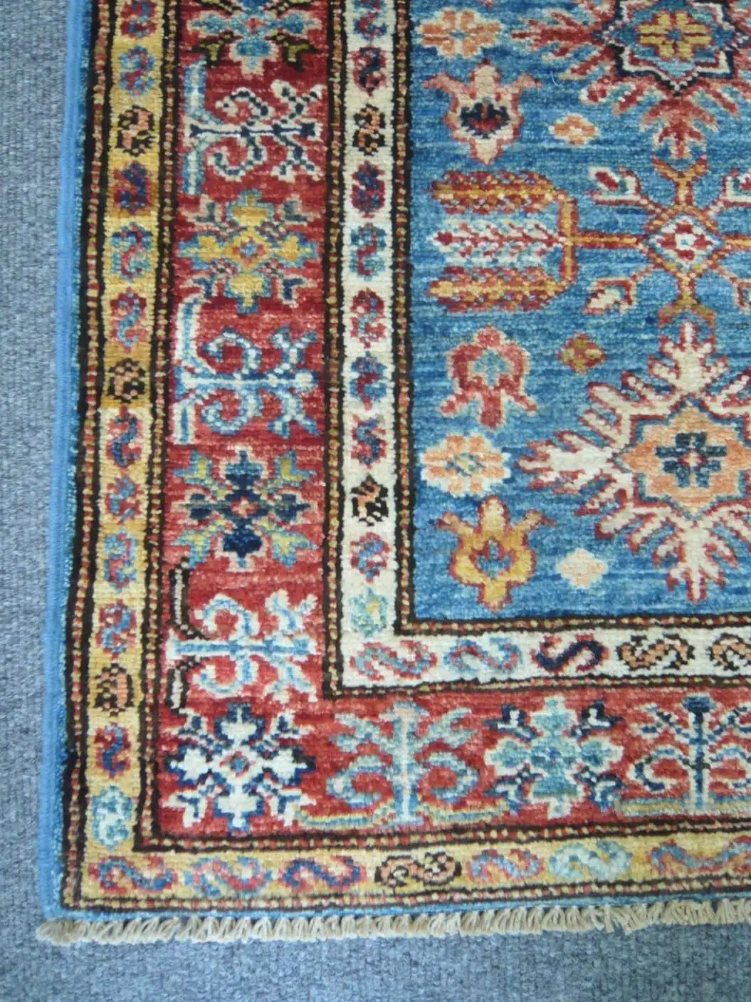 Fine Afghan Kazak Blue 1.79 x 0.58m