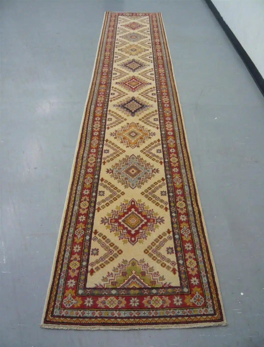 Afghan Kazak Cream 4.32 x 0.84m