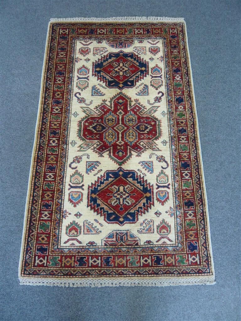 Fine Afghan Kazak Cream 1.48 x 0.88m