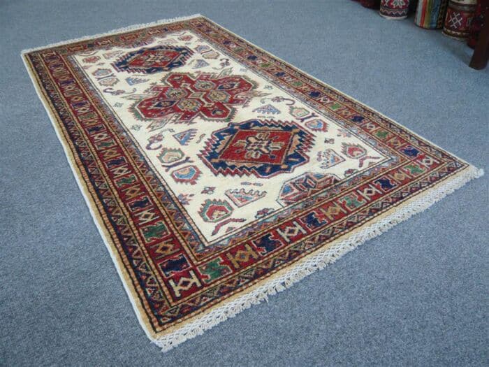 Fine Afghan Kazak Cream 1.48 x 0.88m