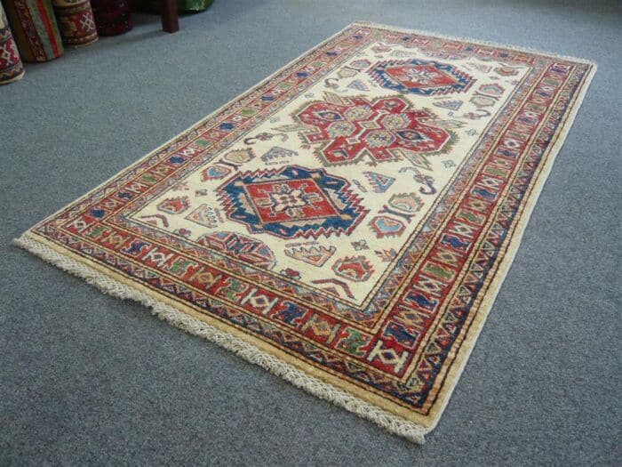 Fine Afghan Kazak Cream 1.48 x 0.88m